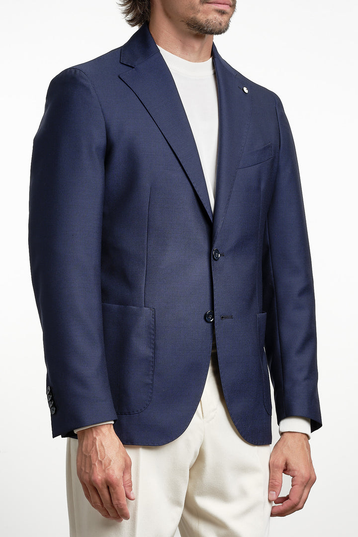 Luxury Wool Blazer Blue – L.B.M. 1911, sidan