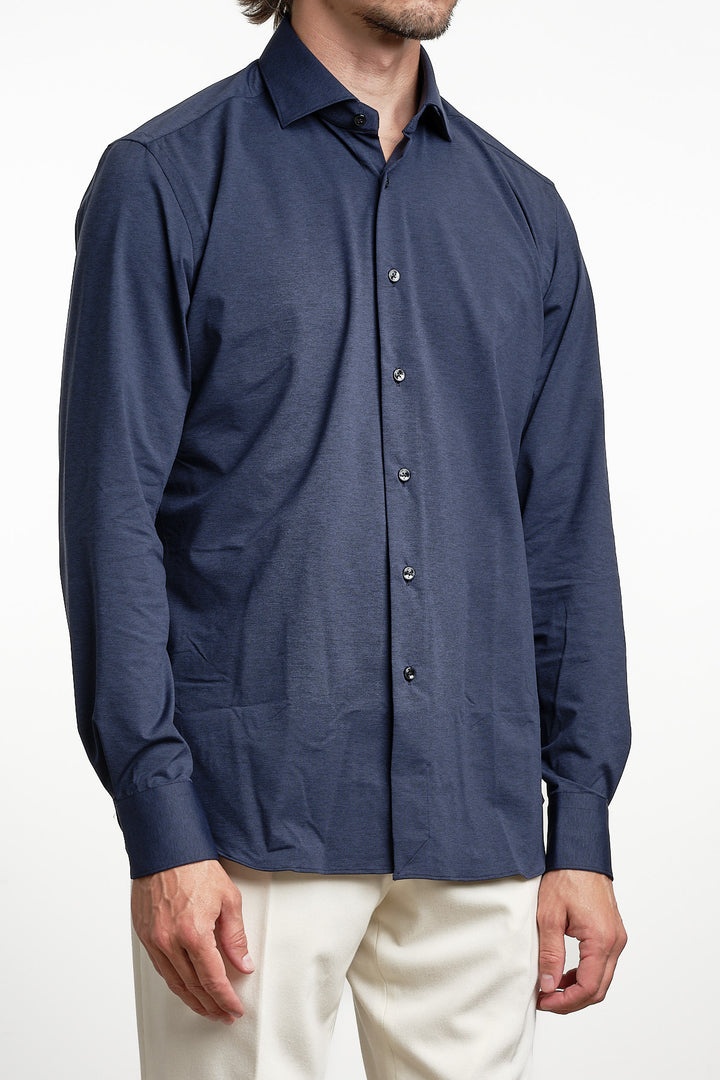 Active Tecnico Melange Shirt Dark Navy – Xacus, sidan