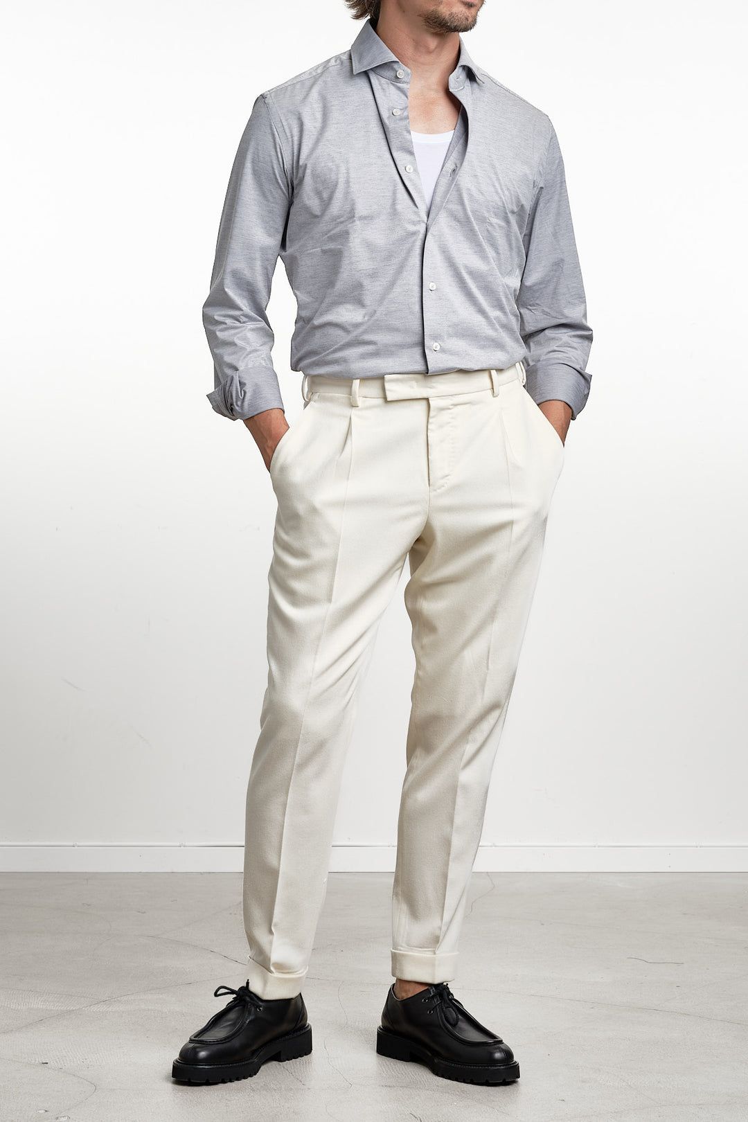 Active Tecnico Melange Shirt Light Grey – Xacus, helbild