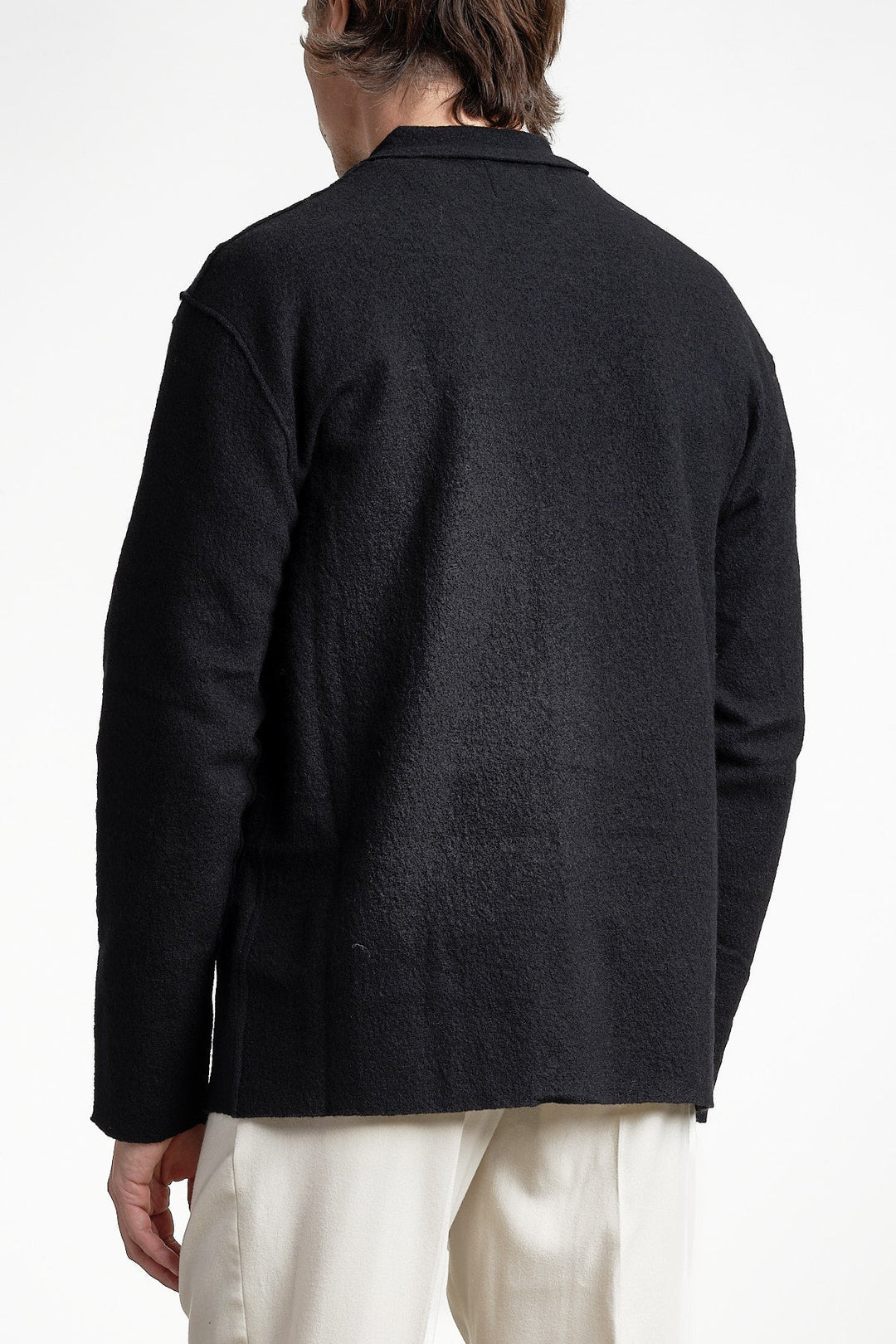 Jonas 6398 Wool Overshirt Black – NN07, bakifrån
