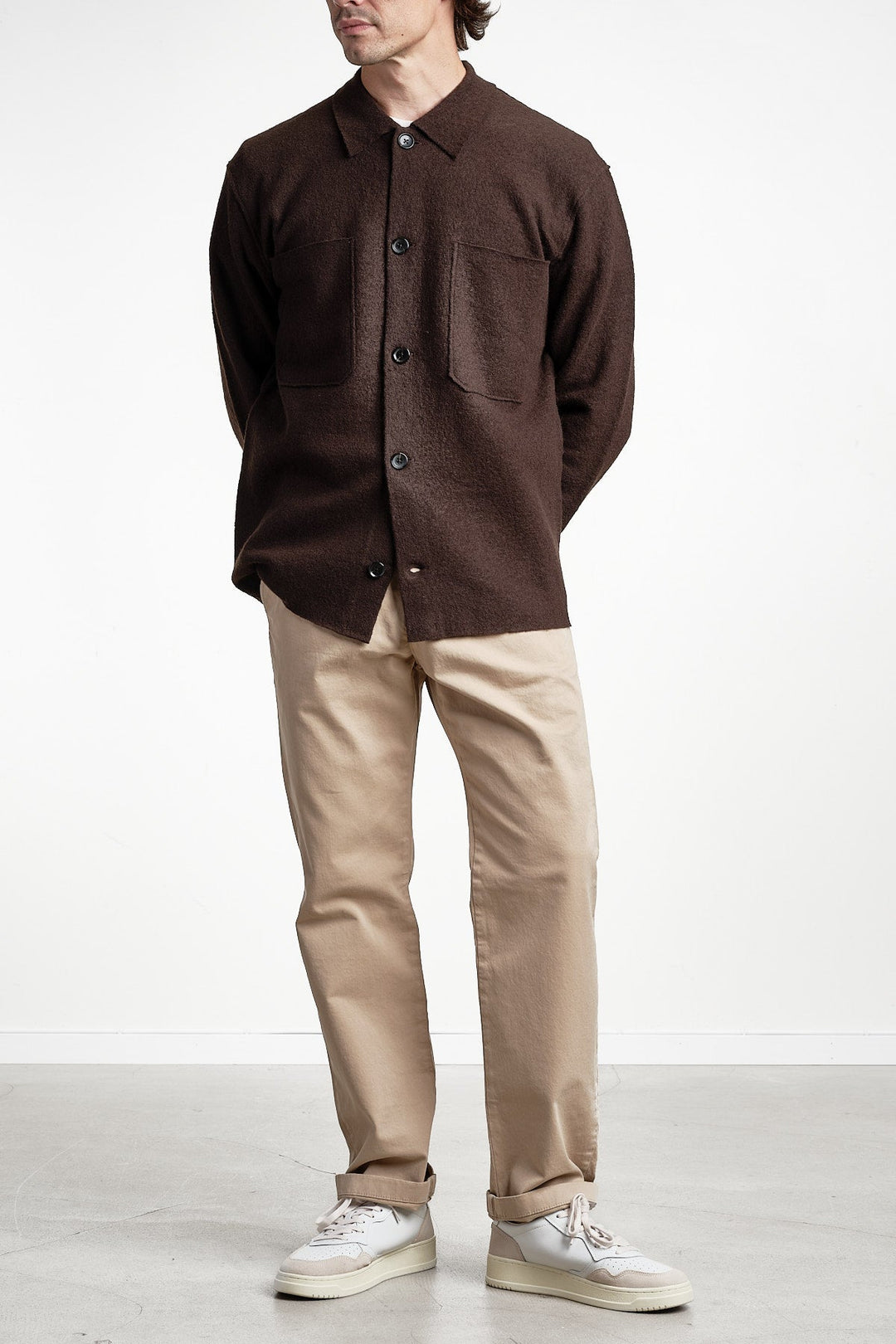 Jonas 6398 Wool Overshirt Deep Truffle – NN07, helbild sidan