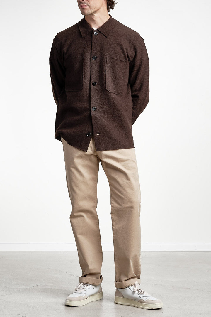 Jonas 6398 Wool Overshirt Deep Truffle – NN07, helbild sidan