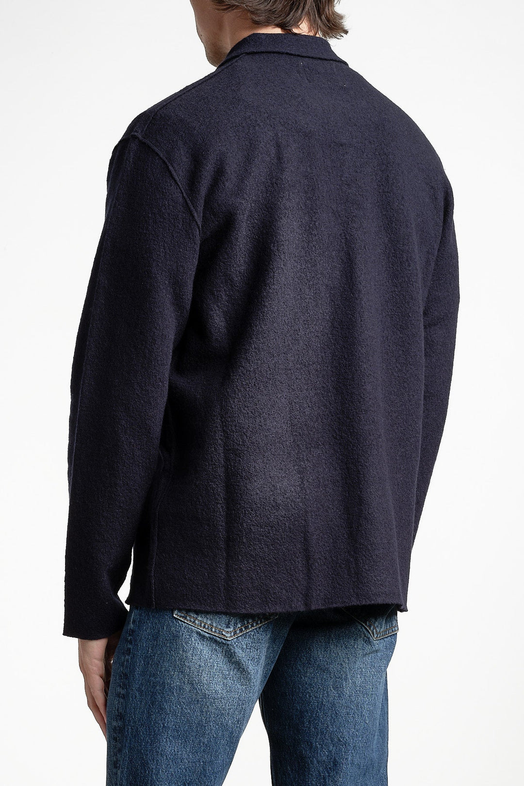 Jonas 6398 Wool Overshirt Navy – NN07, bakifrån