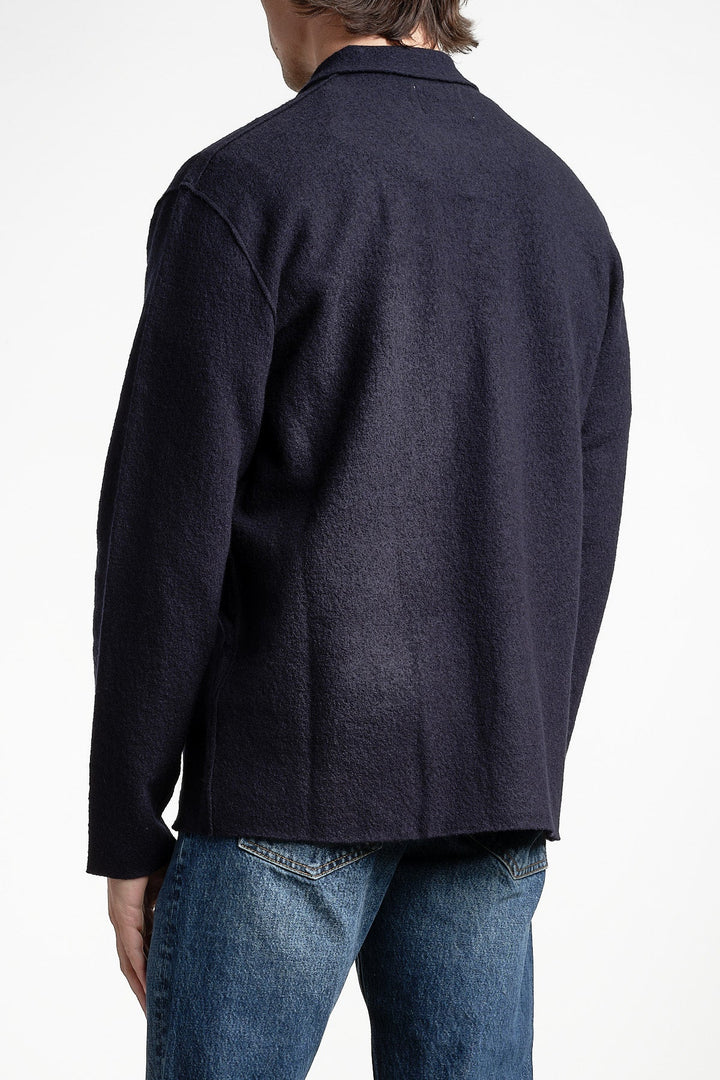 Jonas 6398 Wool Overshirt Navy – NN07, bakifrån