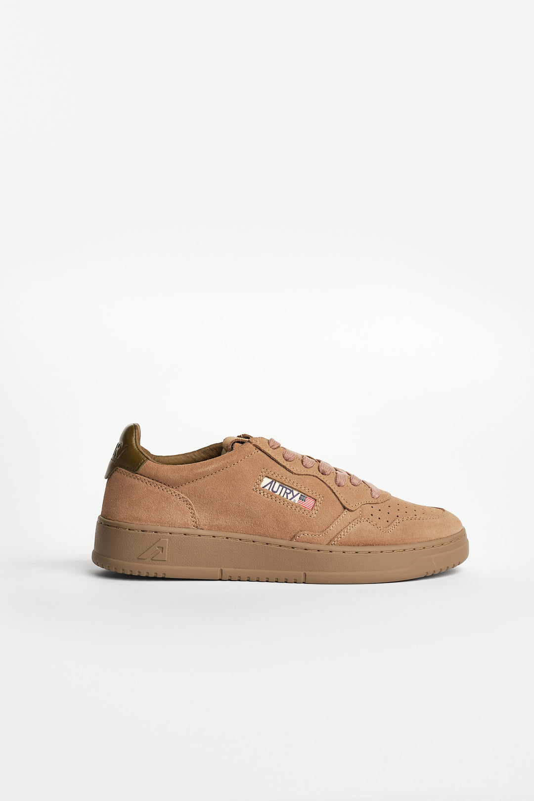 Medalist Low Suede Sneaker Antilope/Military – Autry, sidan