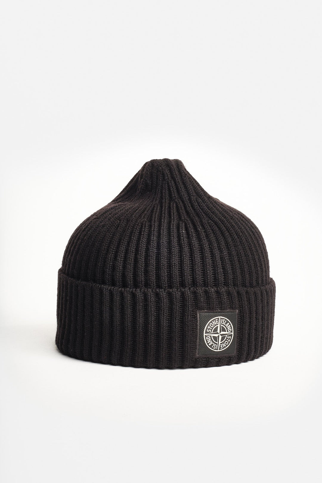 Full RIB Wool Beanie Black – Stone Island, helbild