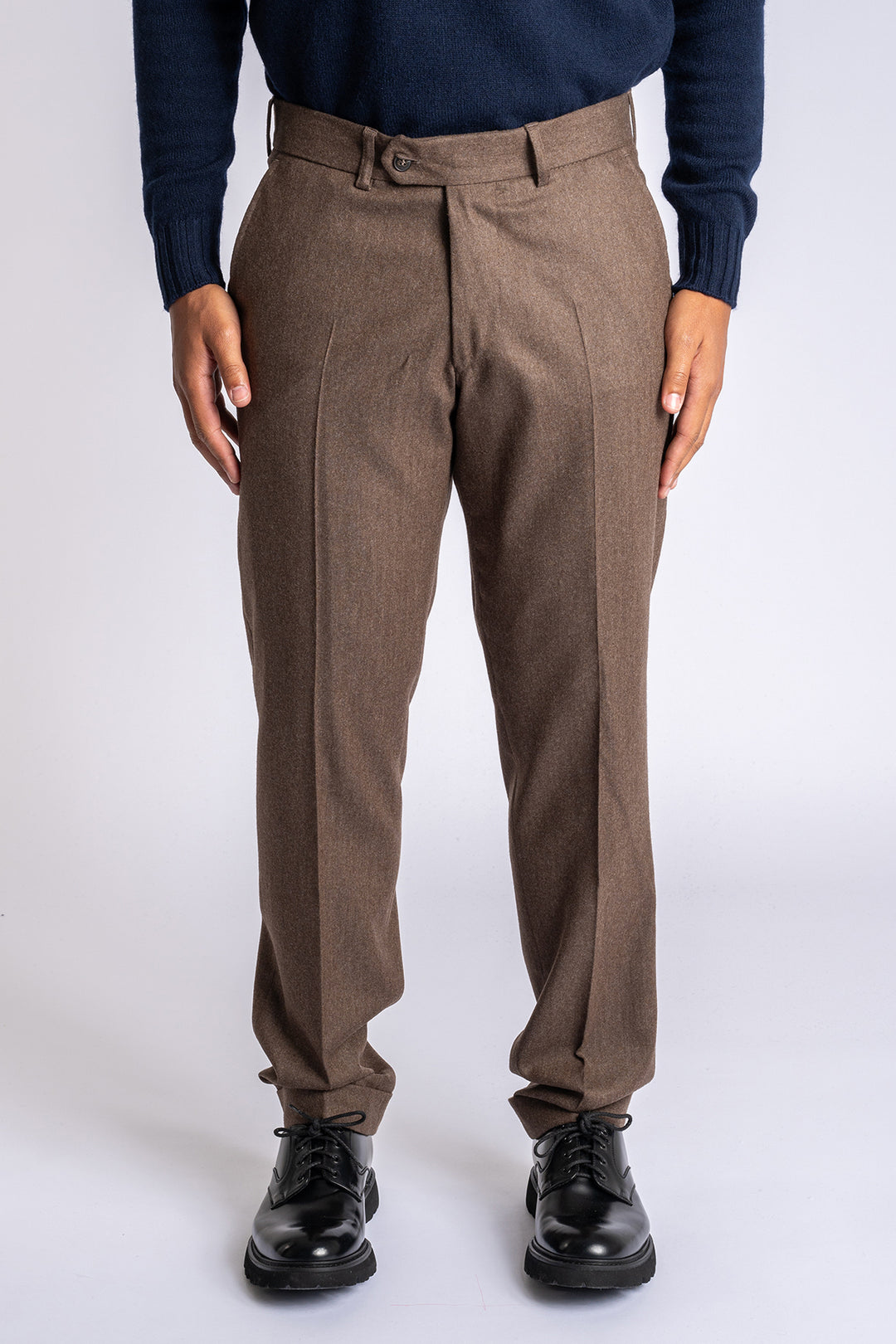 Ken Pat Trouser Dark Brown