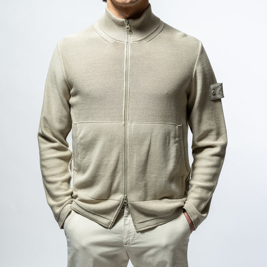 Knitted Zip Ghost BEIGE