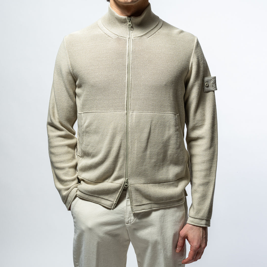 Knitted Zip Ghost BEIGE