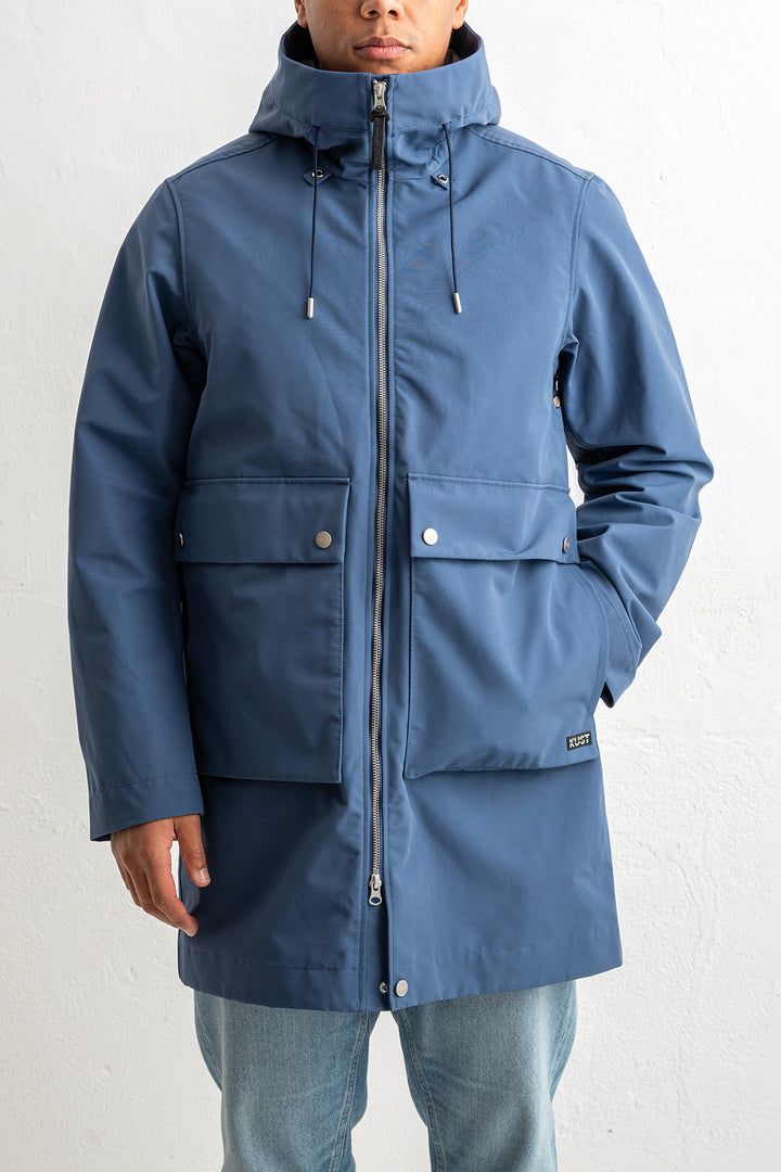 Mens Parka Ocean Blue