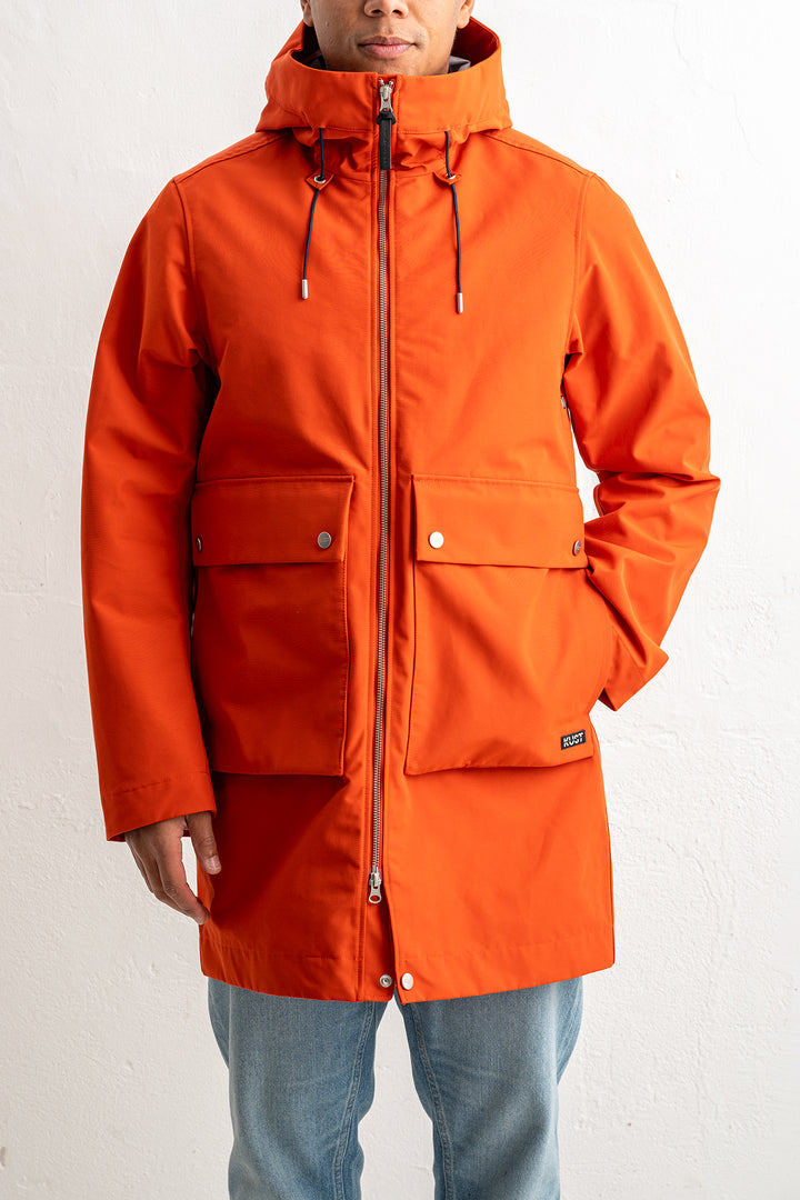 Mens Parka Coast Orange