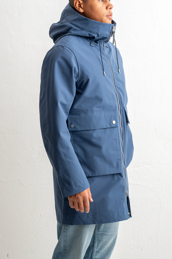 Mens Parka Ocean Blue