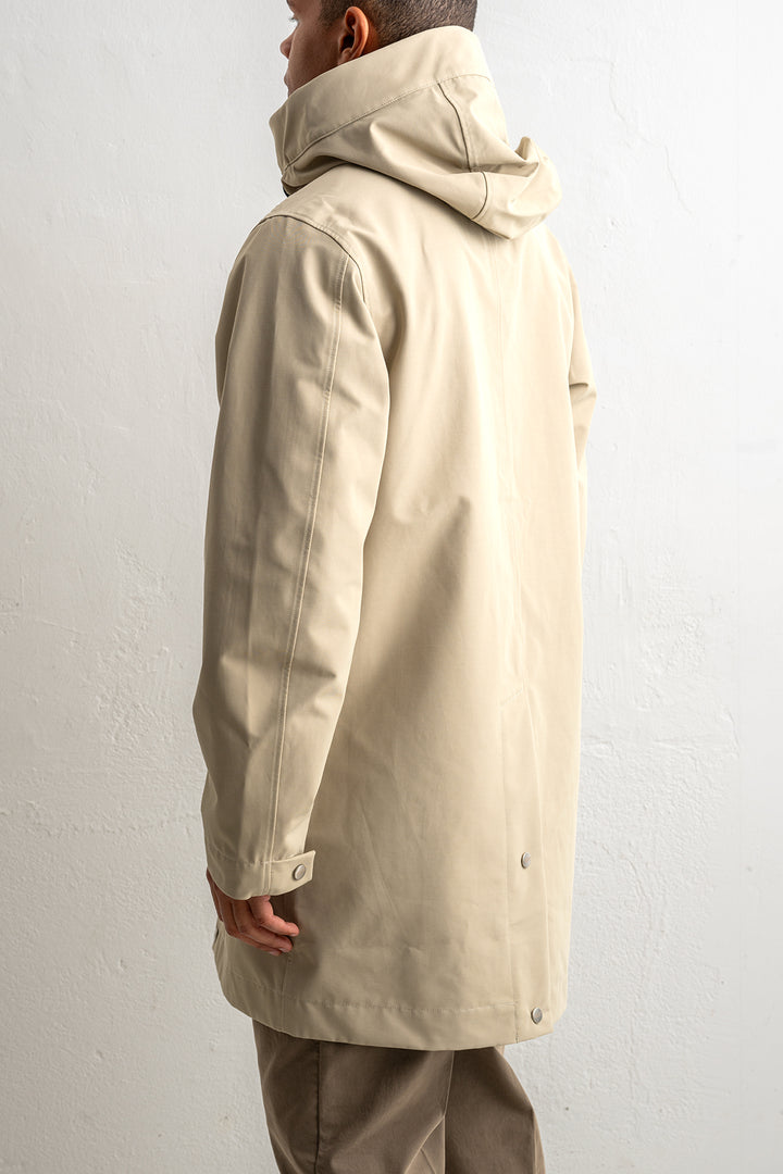 Mens Parka Khaki Red