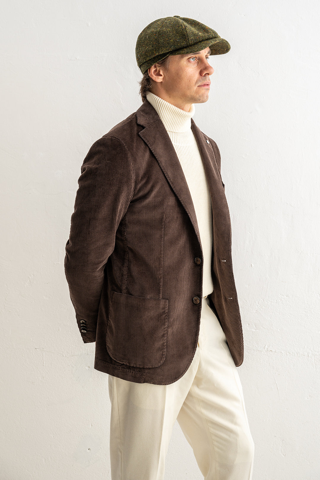 Corduroy Cotton Blazer Brown