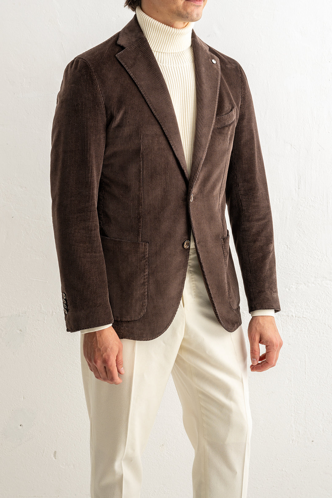 Corduroy Cotton Blazer Brown