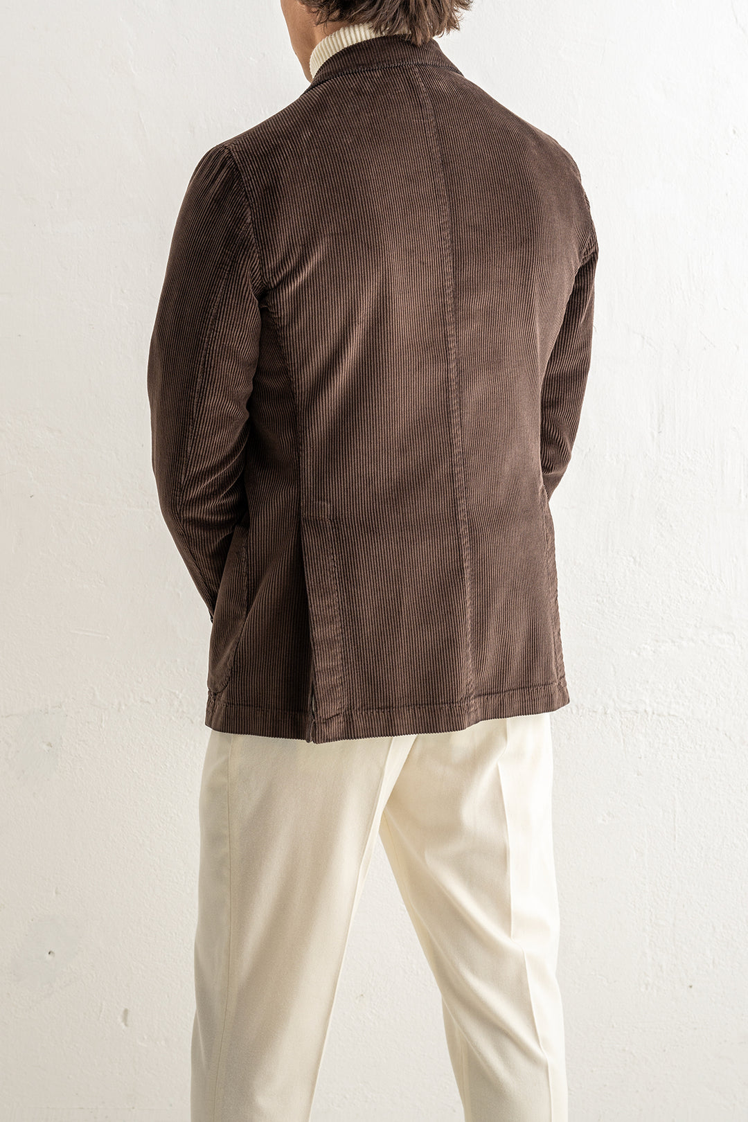 Corduroy Cotton Blazer Brown