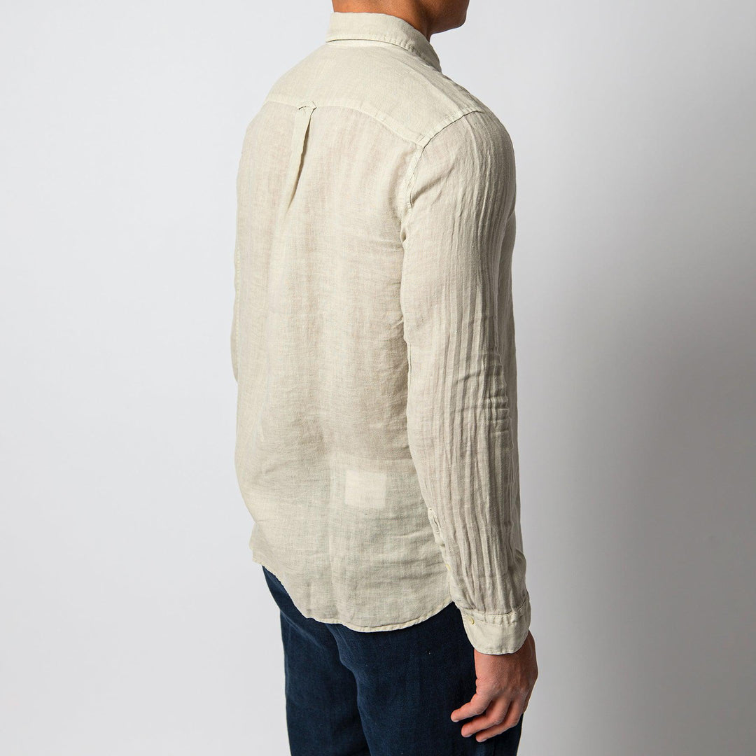 LUXURY LINEN SHIRT KHAKI