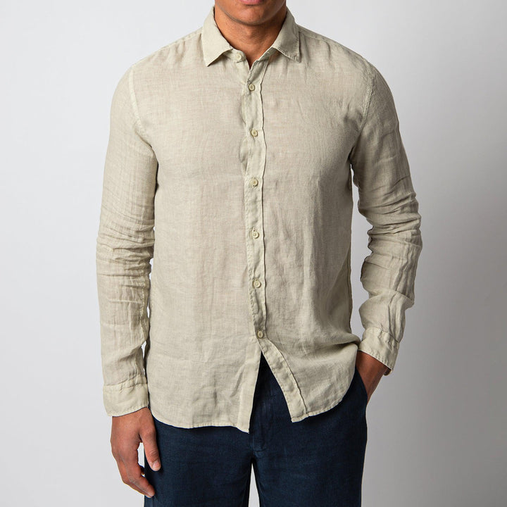 LUXURY LINEN SHIRT KHAKI