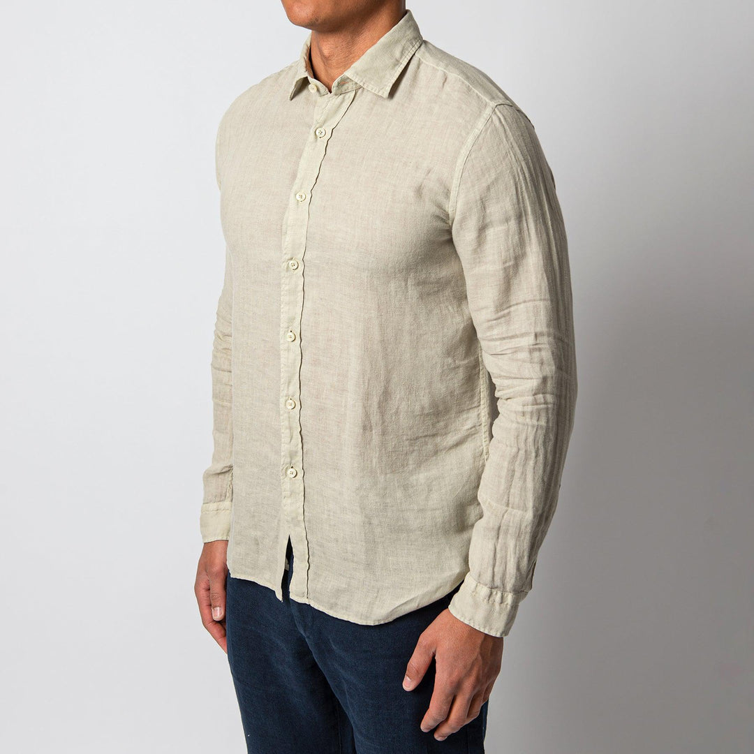 LUXURY LINEN SHIRT KHAKI