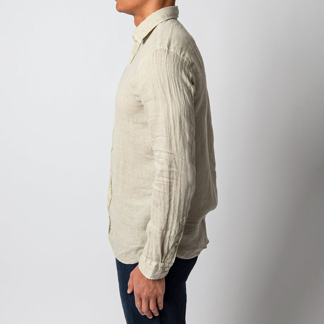 LUXURY LINEN SHIRT KHAKI