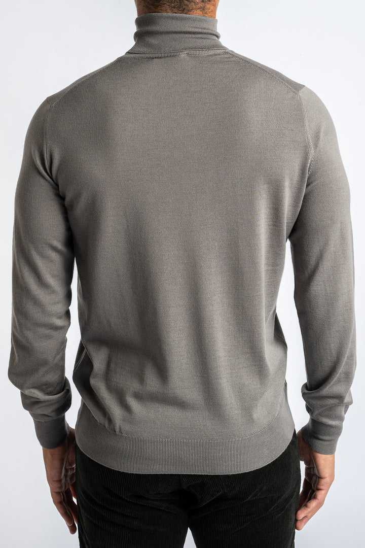 LUXURY WOOL TURTLE NECK TORTORA