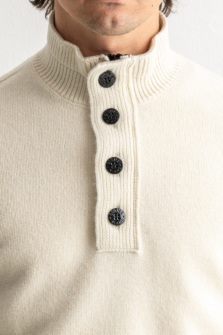Lambswool Half Zip Sweater 5100040 IVORY