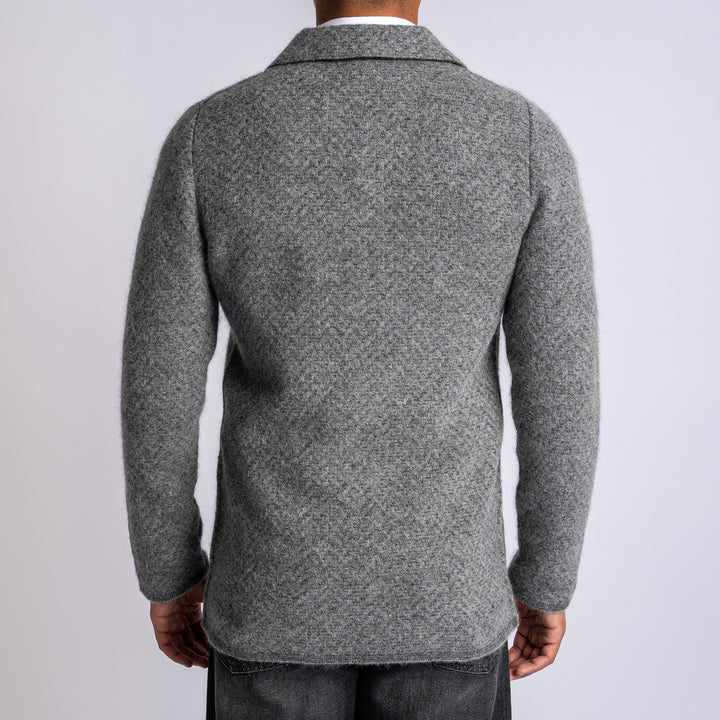 Wool Alpaca Knitted Hybrid Grey