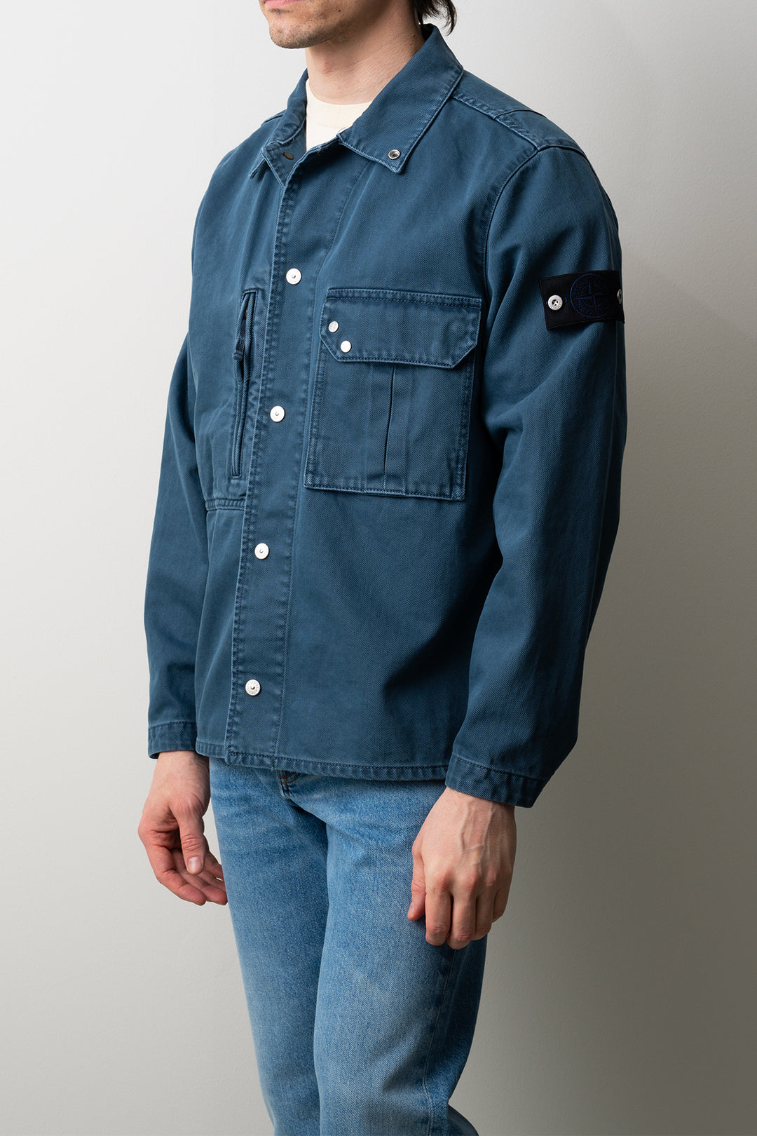 Light Bull Denim Indigo-TC Overshirt 1200001 INDIGO
