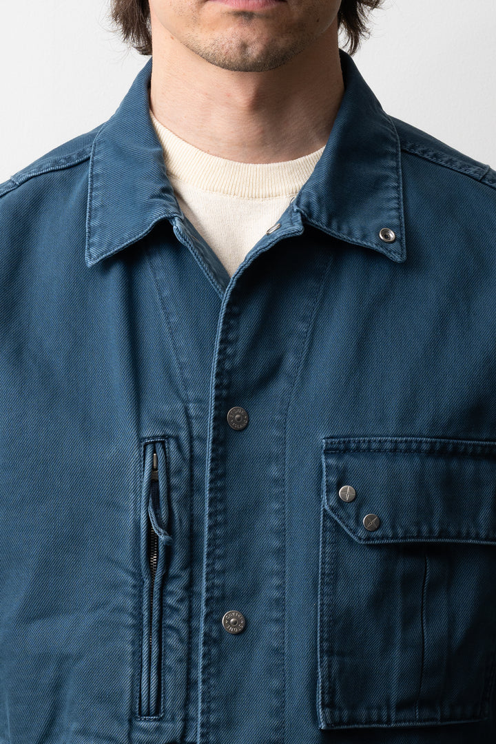 Light Bull Denim Indigo-TC Overshirt 1200001 INDIGO