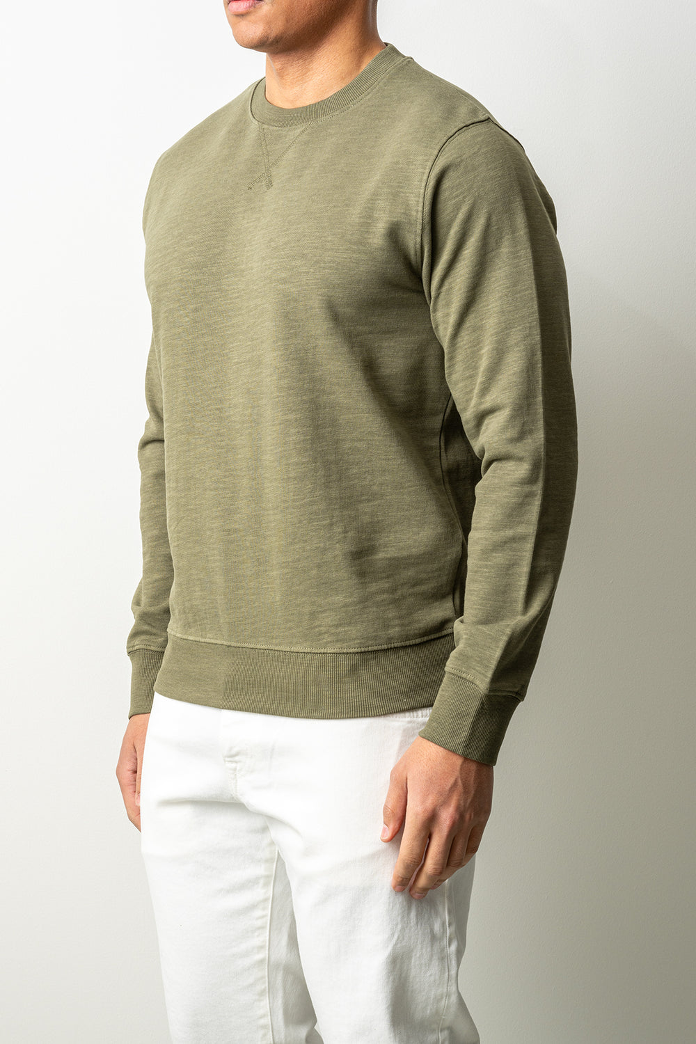 Light Cotton Sweatshirt Green