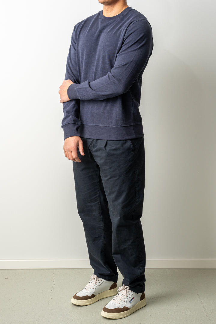 Light Cotton Sweatshirt Navy