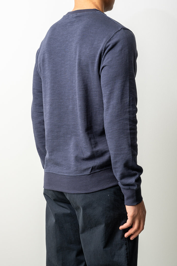 Light Cotton Sweatshirt Navy