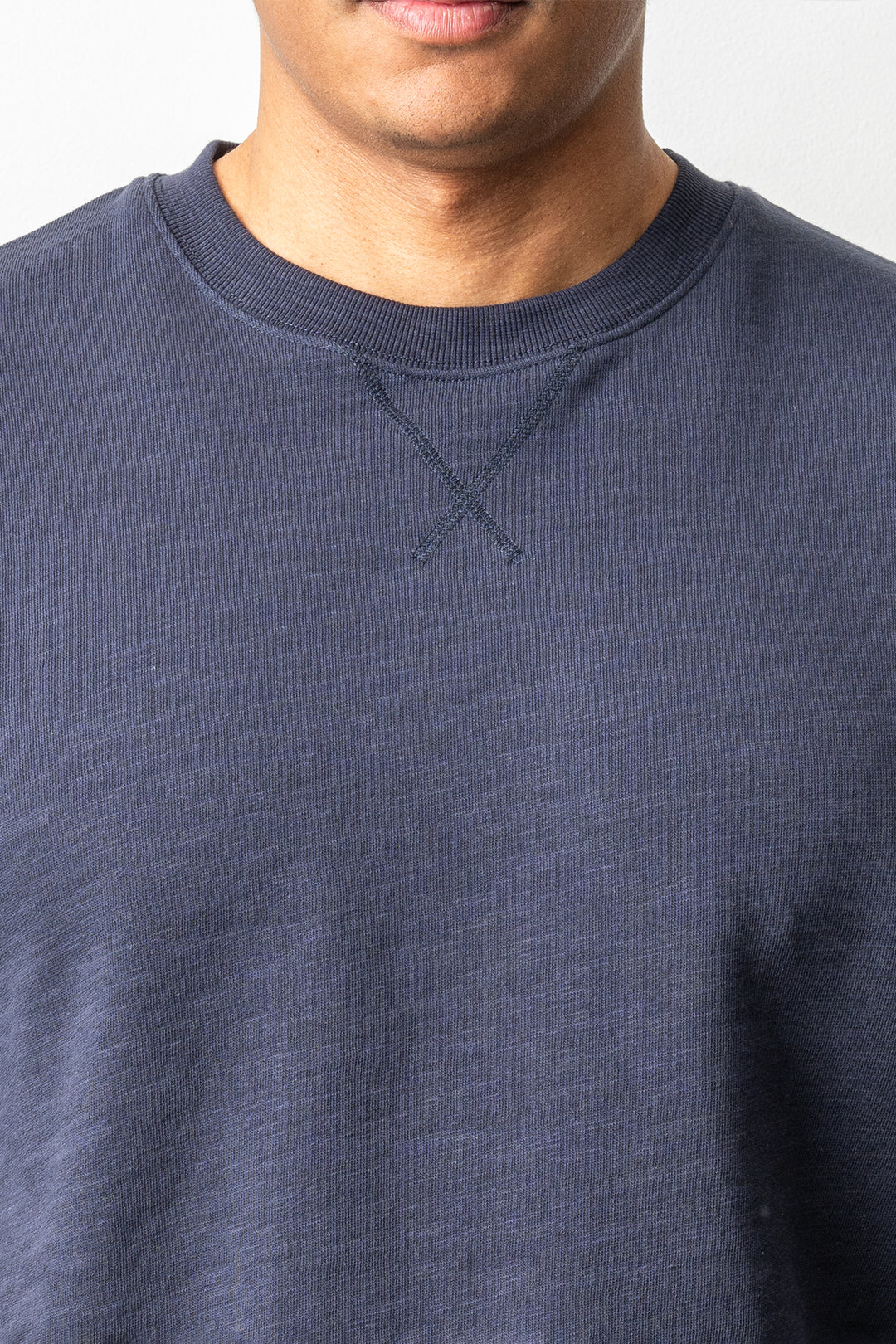 Light Cotton Sweatshirt Navy