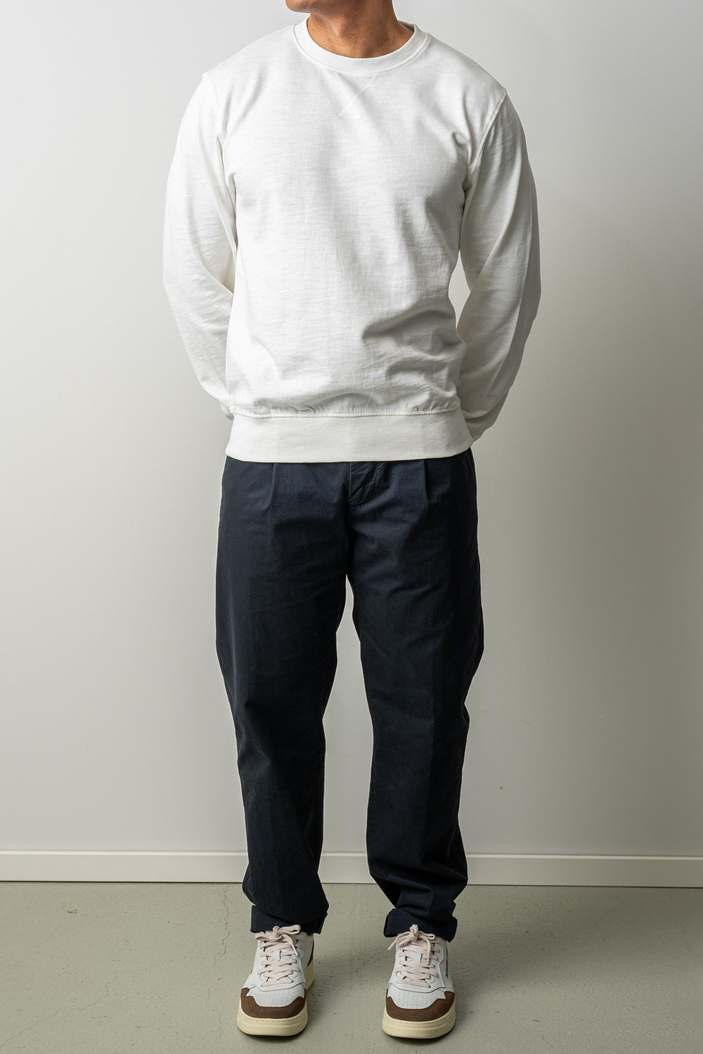 Light Cotton Sweatshirt Offwhite