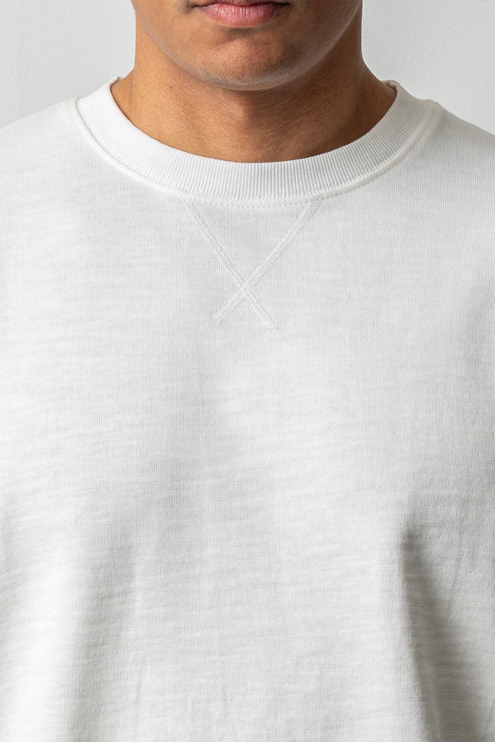 Light Cotton Sweatshirt Offwhite