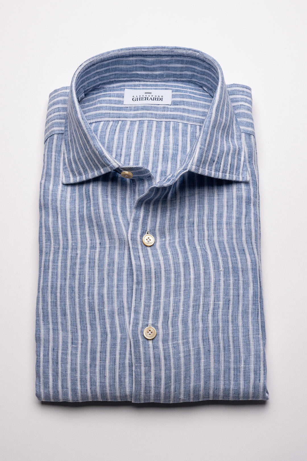 Linen Aloe Vera Shirt Blue