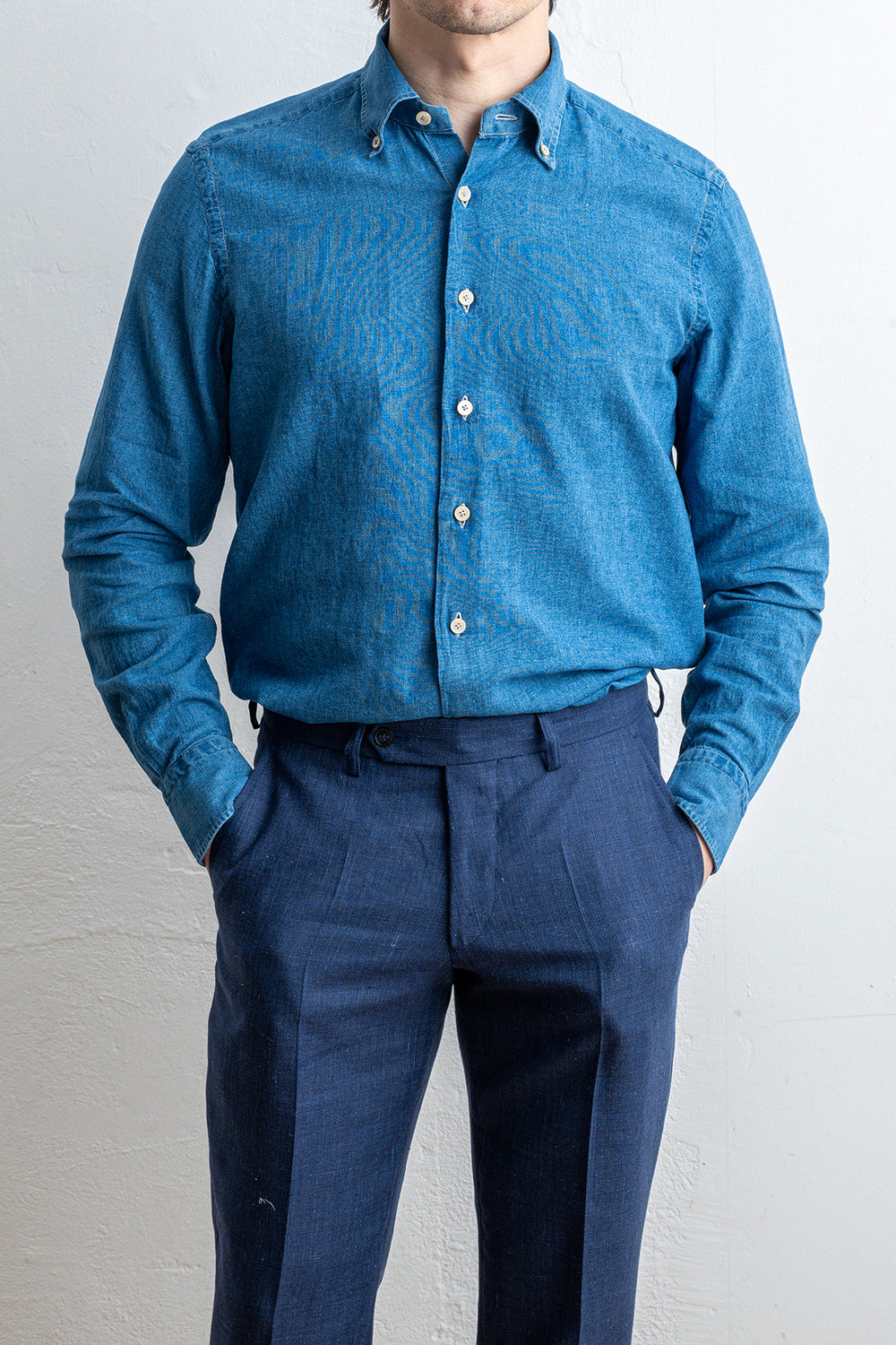Linen Cotton Chambray Denim