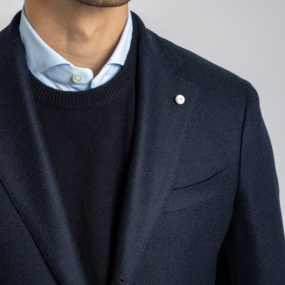 Three Button Blazer Navy