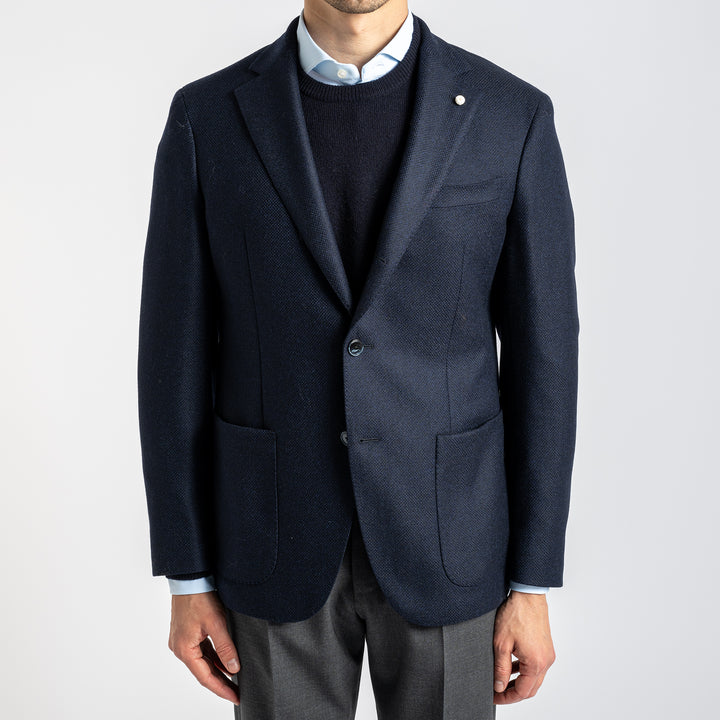 Three Button Blazer Navy