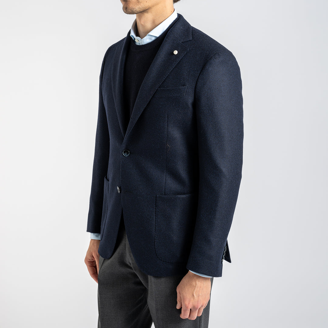 Three Button Blazer Navy