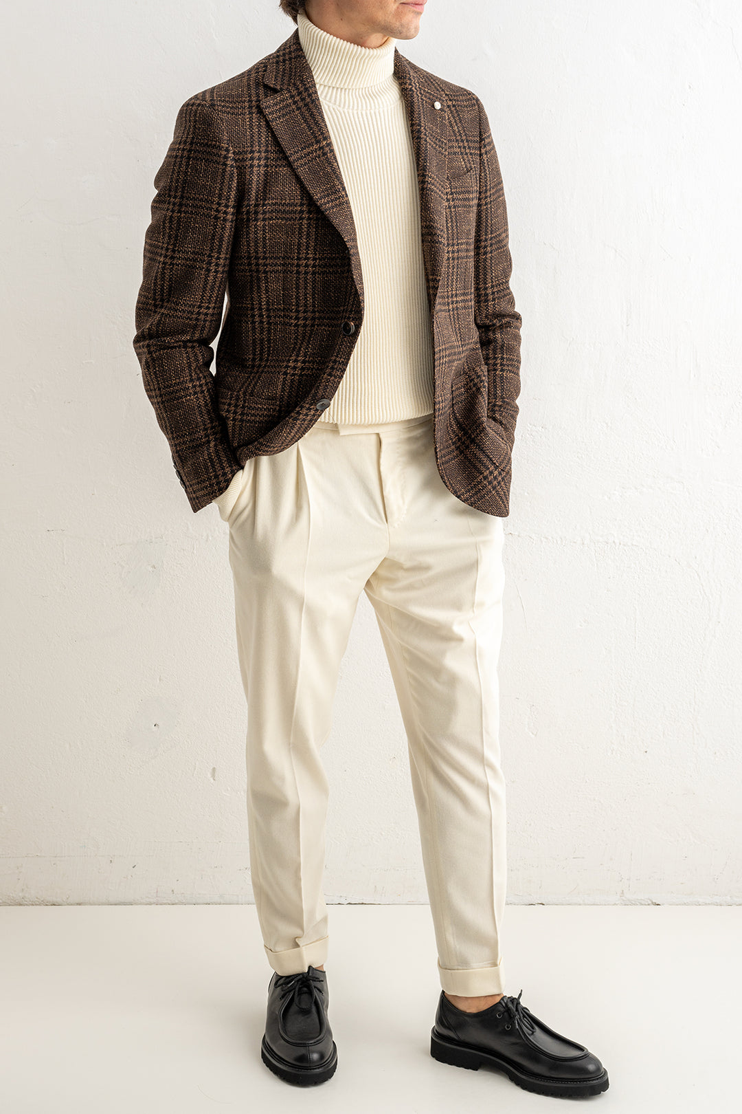 Blazer Three Button Brown