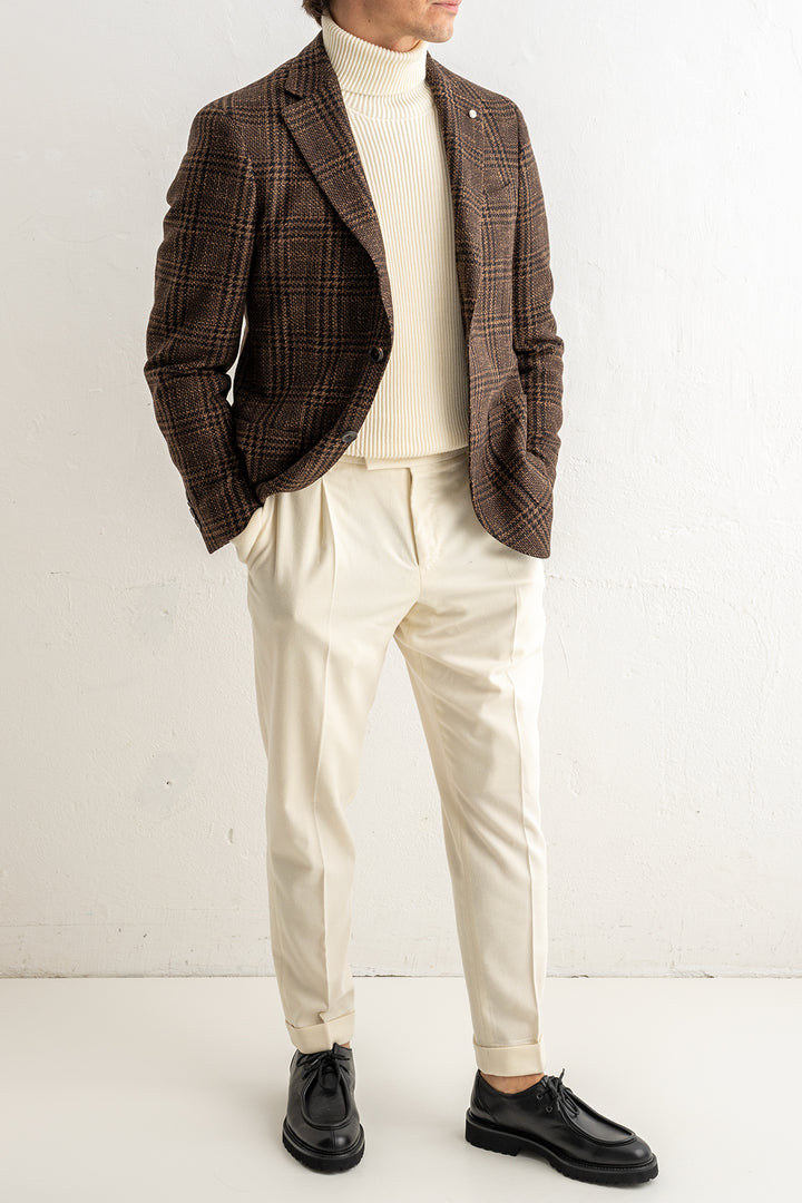 Blazer Three Button Brown