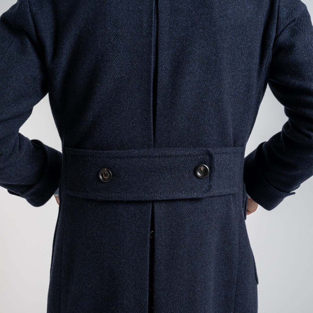 Double Breasted Overcoat Navy