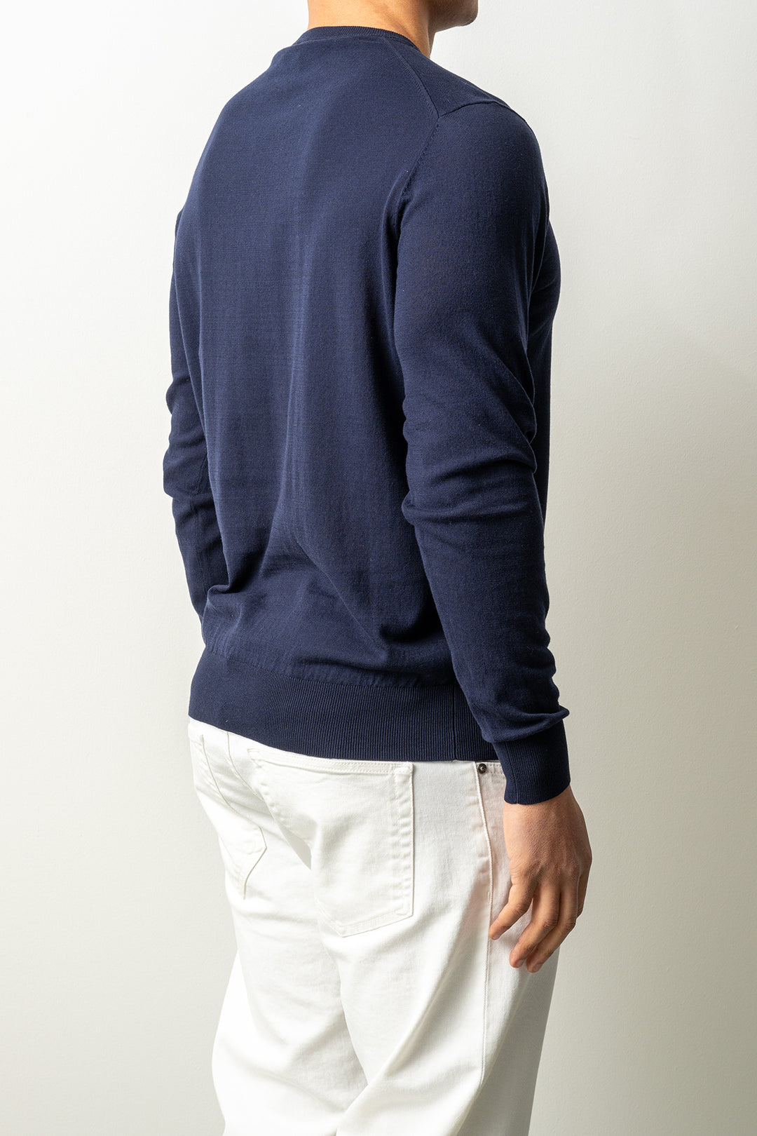 Luxury 14 Gauge Crewneck Navy