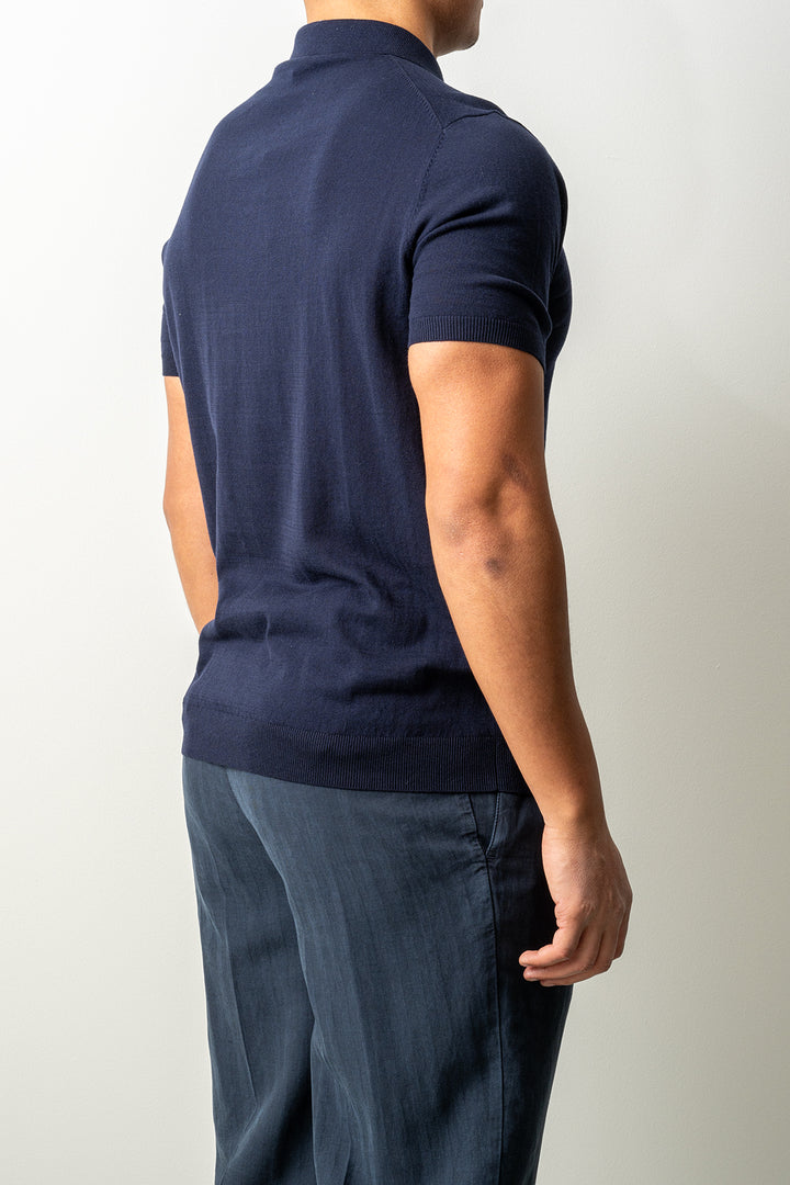 Luxury 18 Gauge SS Polo Navy
