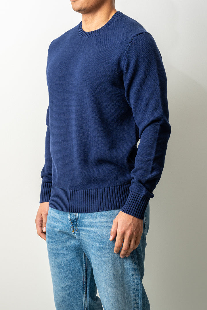 Luxury 7 Gauge Crewneck Blue