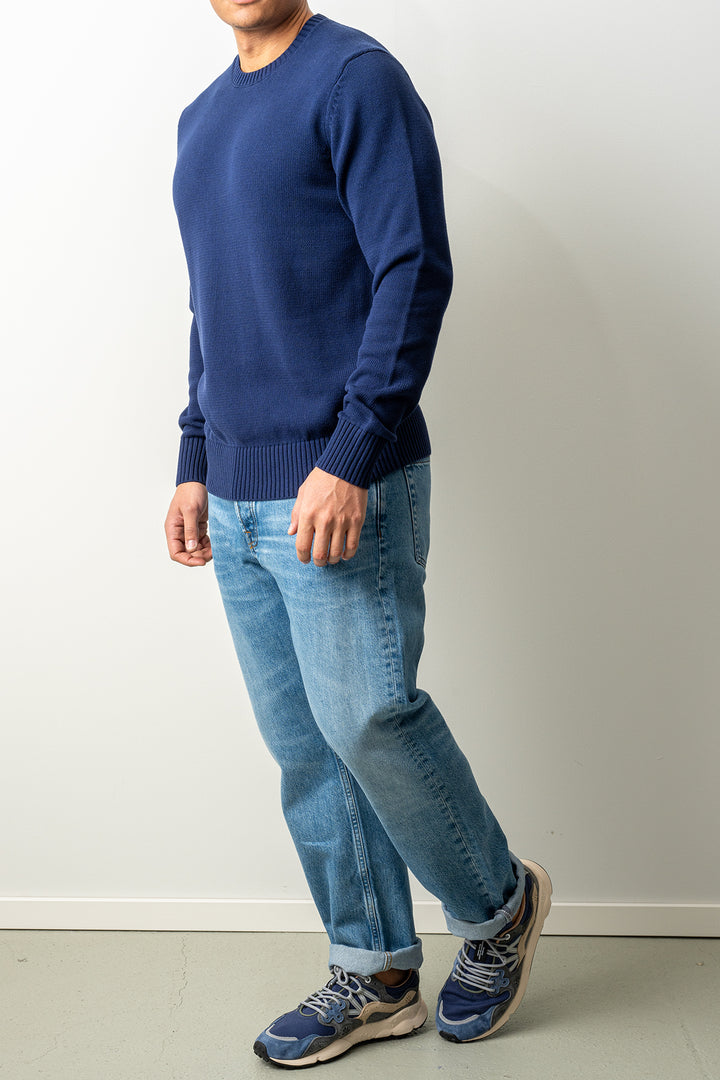 Luxury 7 Gauge Crewneck Blue