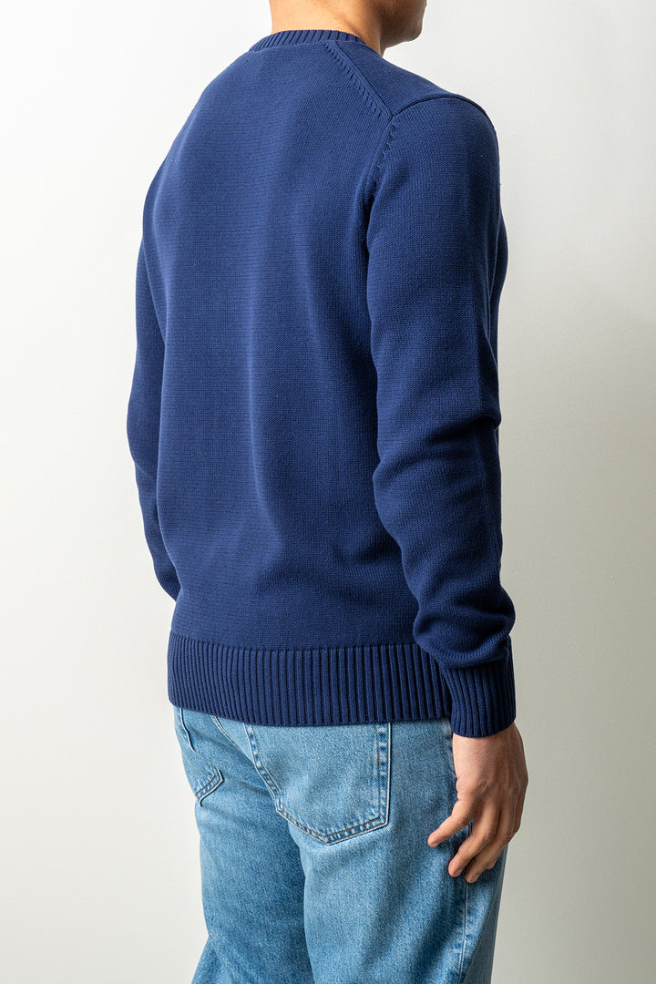 Luxury 7 Gauge Crewneck Blue