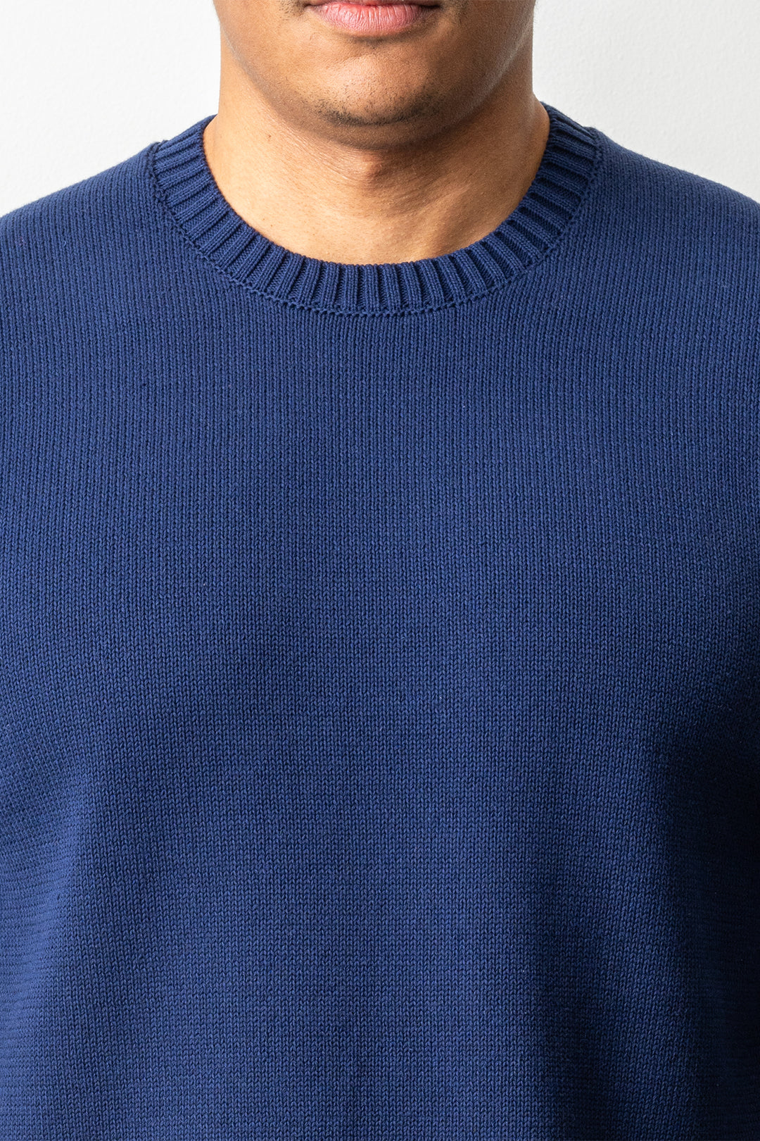Luxury 7 Gauge Crewneck Blue
