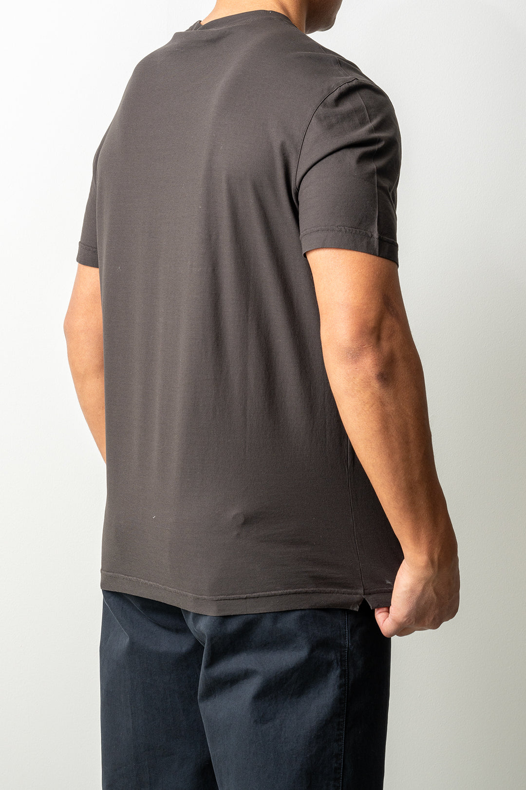 Luxury Creped Cotton T-shirt Grey